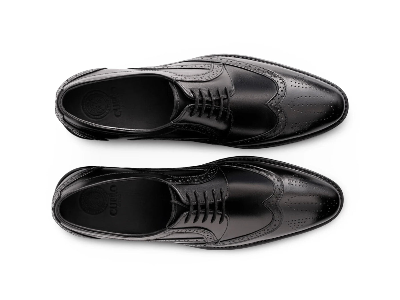 The Black Regent – Black Wingtip Dress Shoes