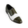 Close-up detail of Ebony and Ivory brogue shoes highlighting perforated leather craftsmanship and premium finishing